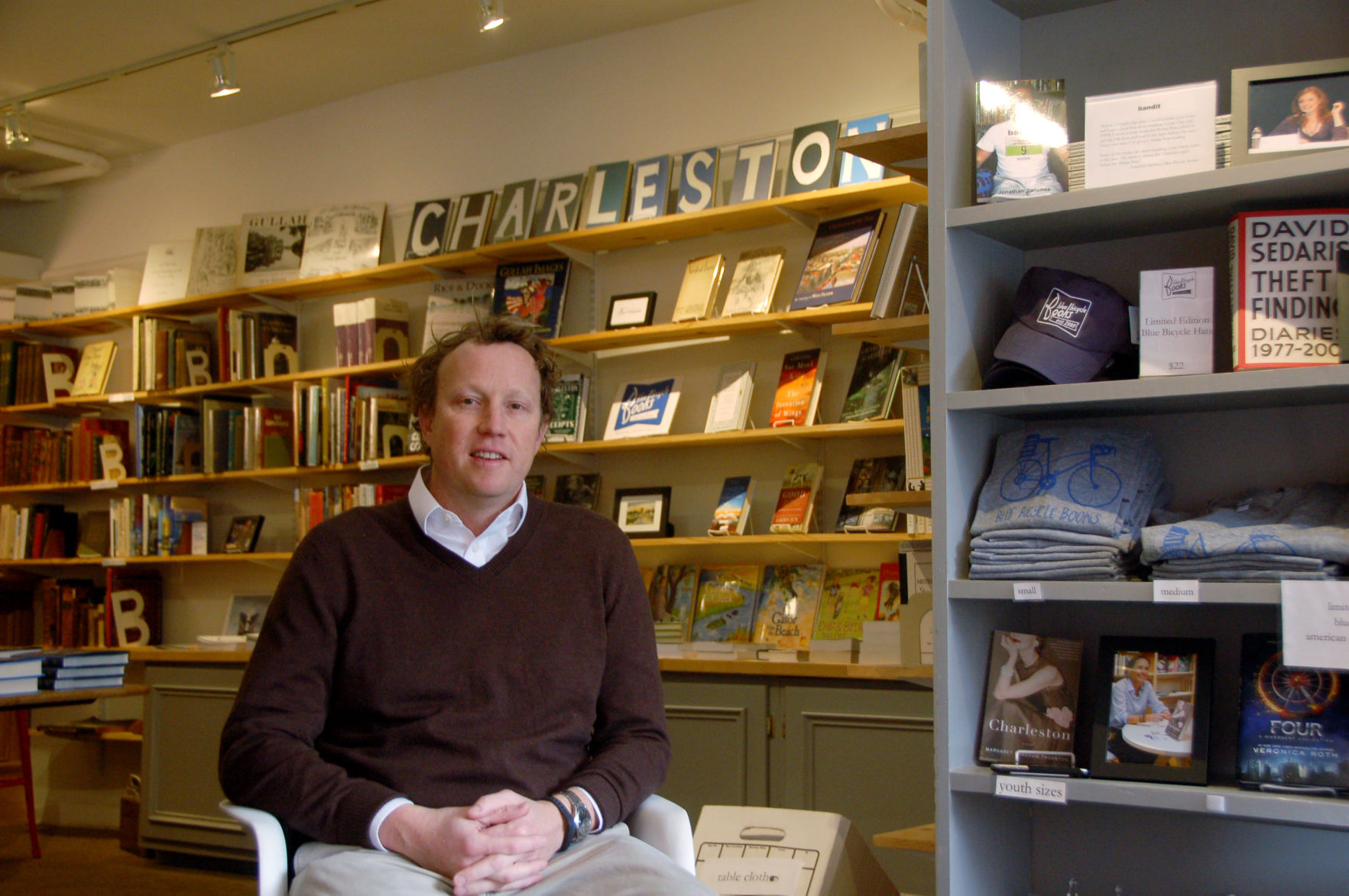Jonathan Sanchez at Blue Bicycle Books